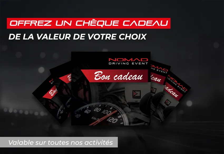 Offrir un chèque cadeau pilotage sur circuit