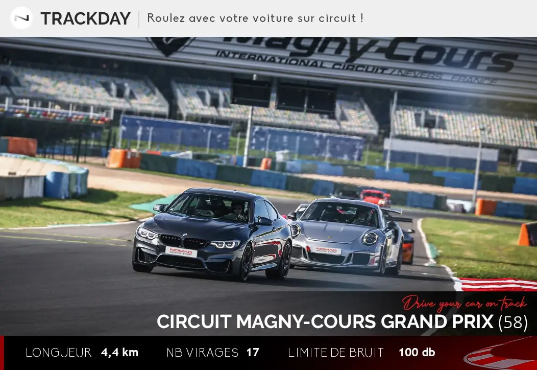 Trackday - roulage sur circuit de Magny-Cours