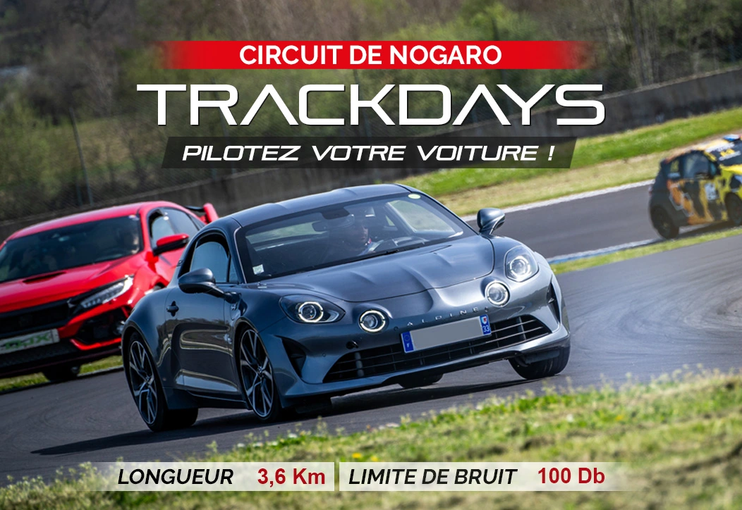 Trackday - roulage sur circuit de Nogaro