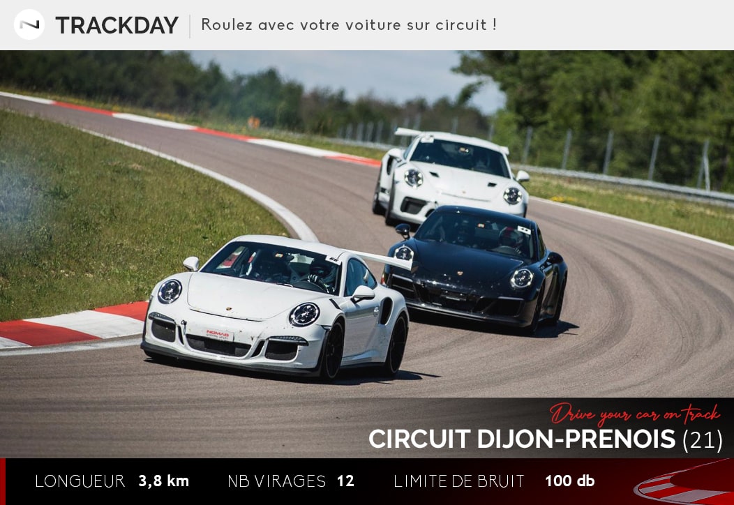 Trackday - roulage sur circuit de Dijon