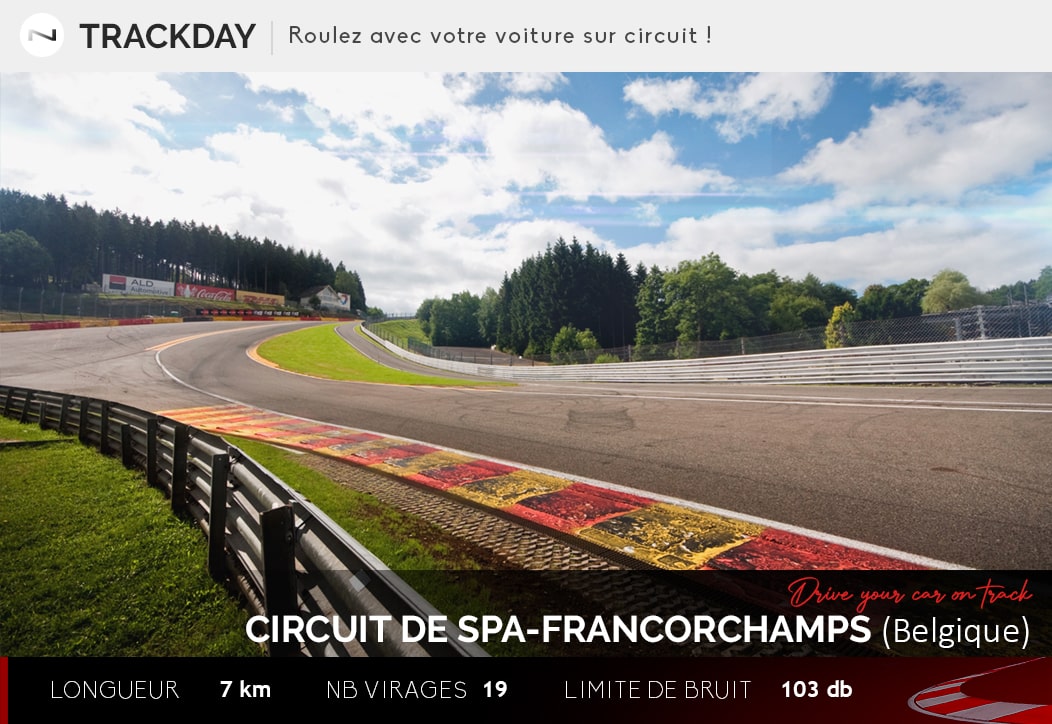 Trackday - roulage sur circuit de Spa Francorchamps