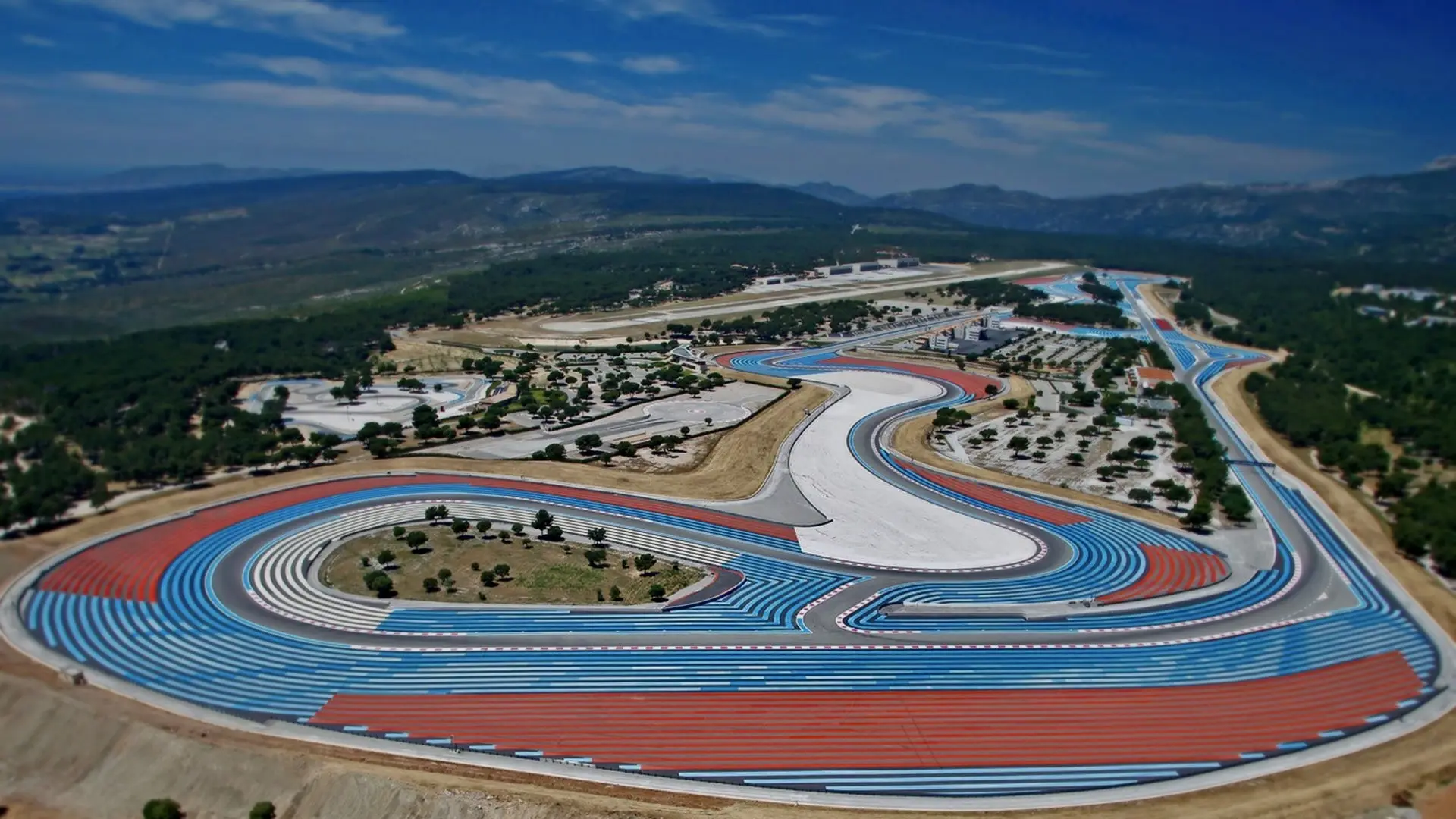 Vue aérienne circuit du Castellet