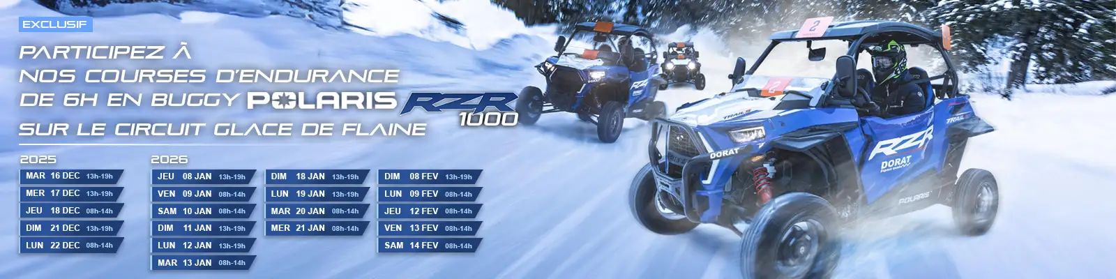 Courses en buggy sur glace