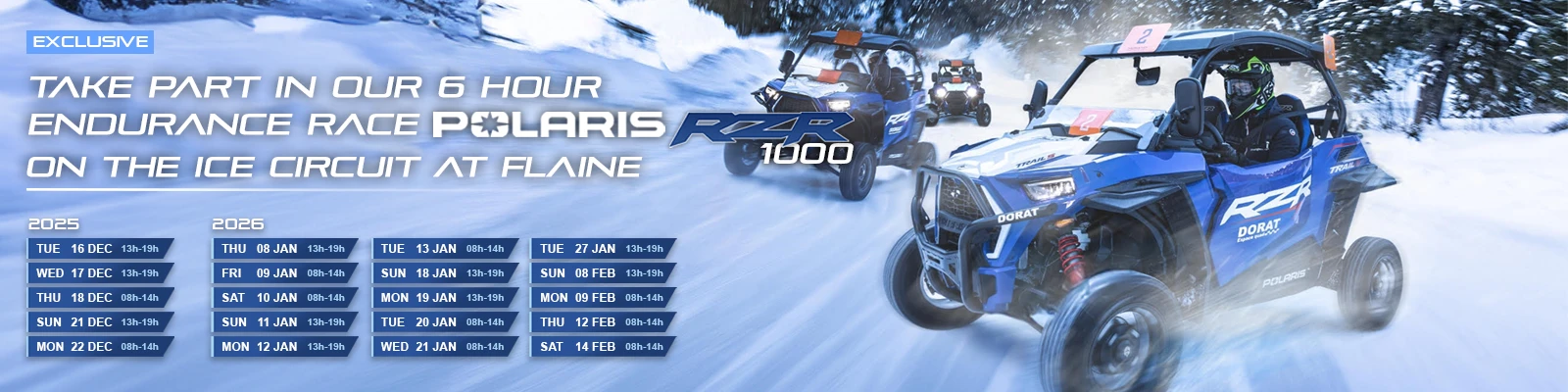 Endurance Race Polaris RZR Flaine