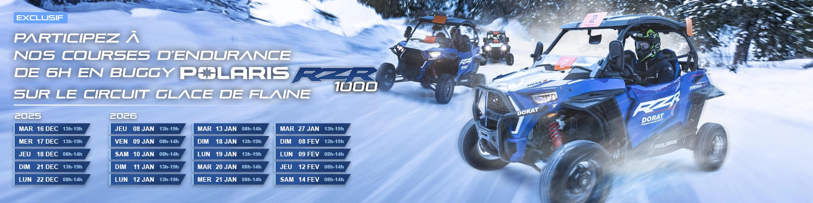 Courses en buggy RZR à Flaine