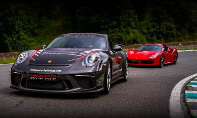 Offre séminaire d'entreprise à Charade en Alpine A110 S, Porsche GT3 et Ferrari 488