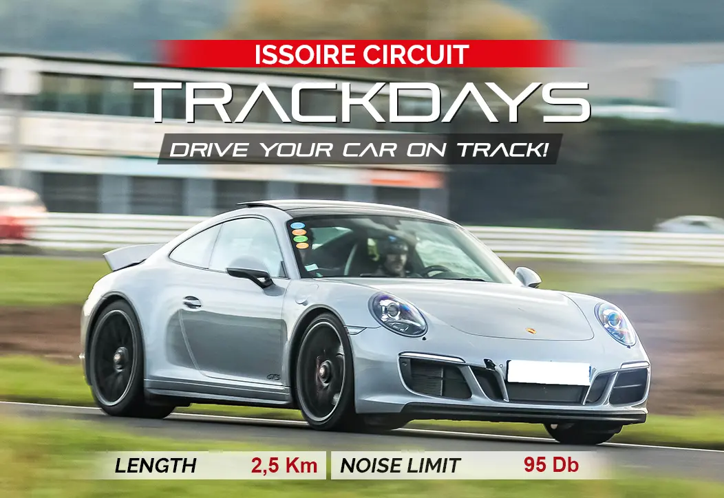Trackdays - drive your car on track at Issoire circuit
